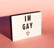 Coming Out Day sign or Gay Pride Month sign for the LGBTQIA (Lesbian,