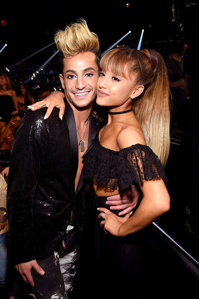 Ariana Grande with brother Frankie Grande (left)
