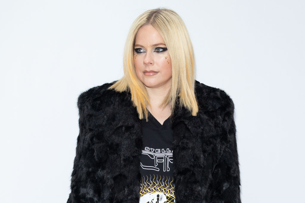 Avril Lavigne attends the Stella McCartney Womenswear Fall Winter 2023-2024 show as part of Paris Fashion Week on March 06, 2023 in Paris, France.
