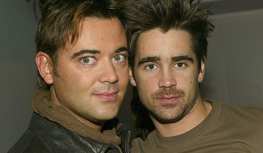 Actor Colin Farrell (right) with his LGBTQ+ sibling Eamonn Farrell