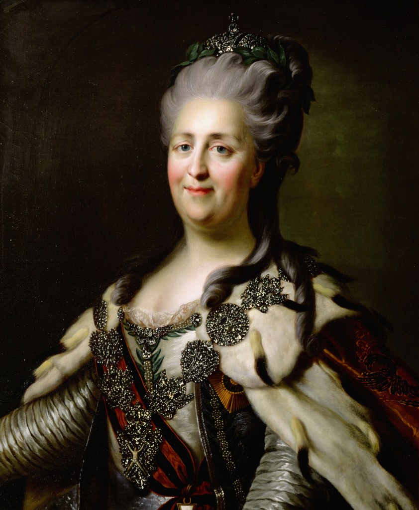 A portrait of Empress Catherine II of Russia