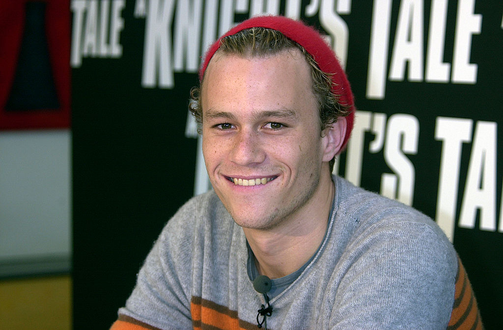 Actor Heath Ledger during a press conference to promote his new film 'A Knight's Tale' at the Hyde Park Barracks on April 19, 2001 in Sydney, Australia. 