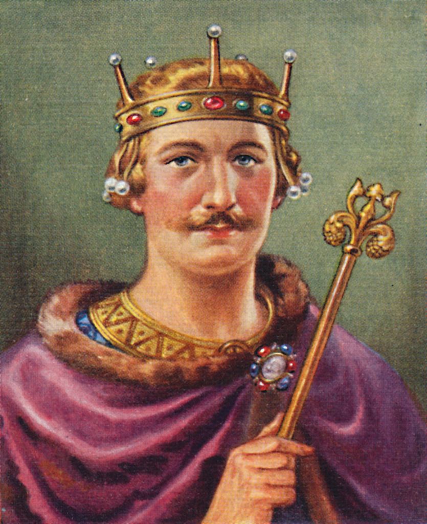 A portrait of King William II 