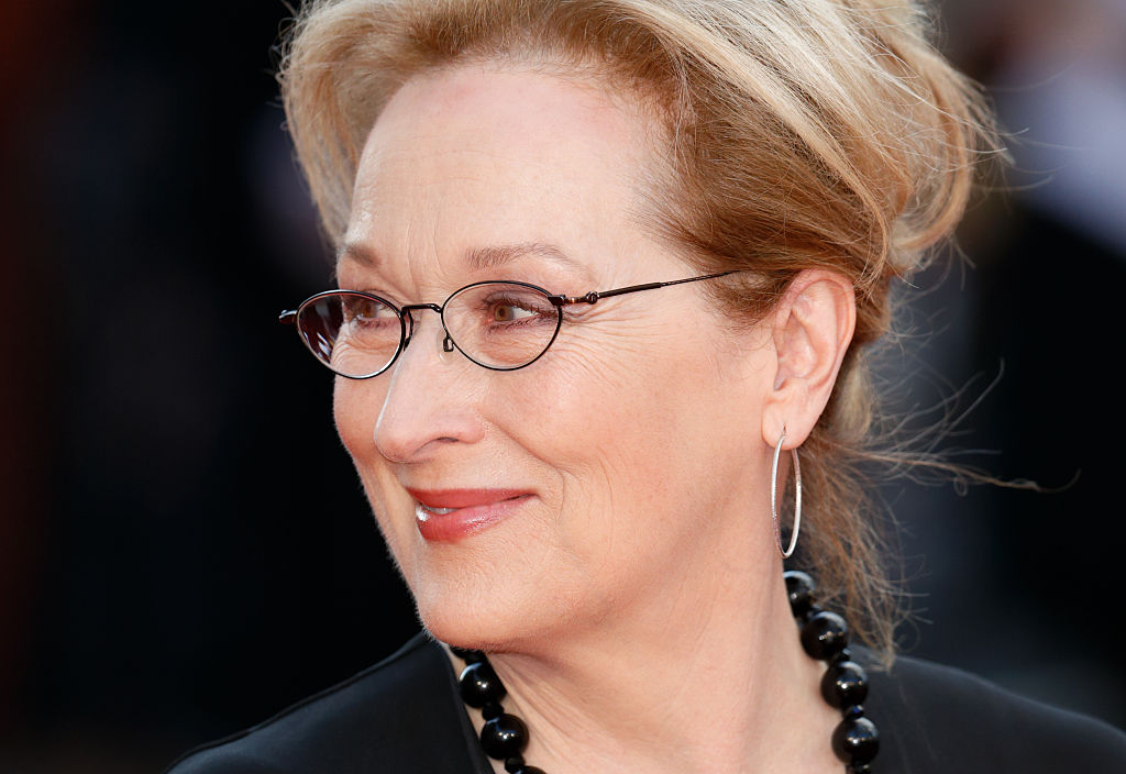 Meryl Streep arrives for the UK film premiere of 'Florence Foster Jenkins' at Odeon Leicester Square on April 12, 2016 in London, England.