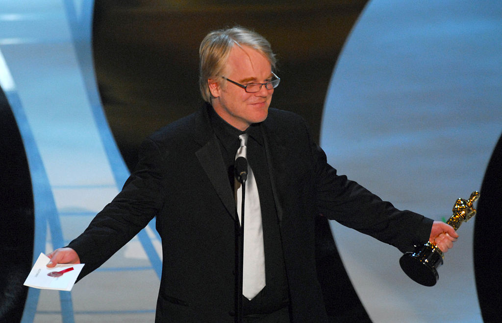 Philip Seymour Hoffman, winner of award for Performance by an Actor in a Leading Role for ?Capote? at the Kodak Theatre in Hollywood, California