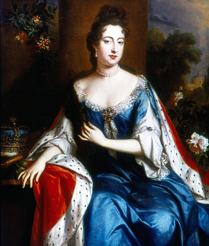 A painting of Queen Anne circa 1690 attributed to Godfrey Kneller