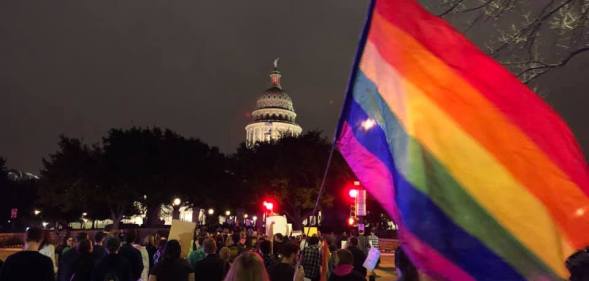 A rally calling for the end of hate crimes took place in Austin.