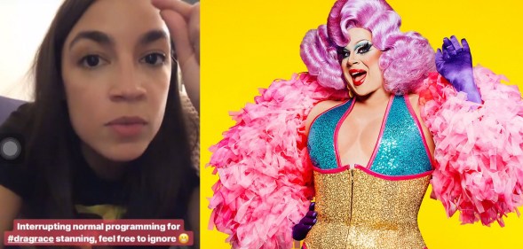 Alexandria Ocasio-Cortez and Nina West