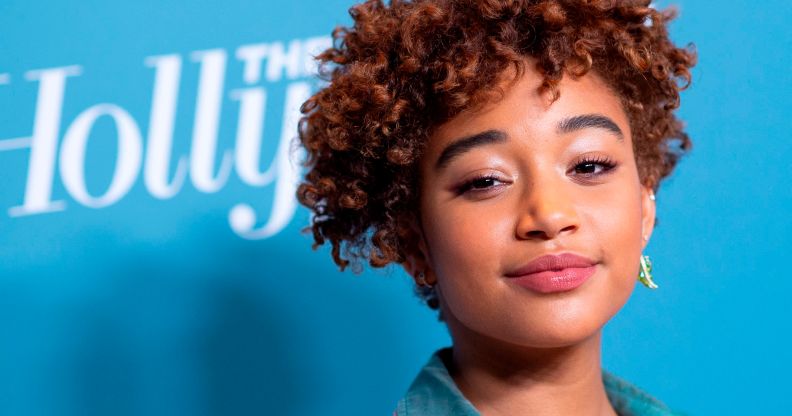 Amandla Stenberg speaks at the 2019 HRC Greater New York Gala in New York City.