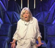 Ann Widdecombe giving a double thumbs up