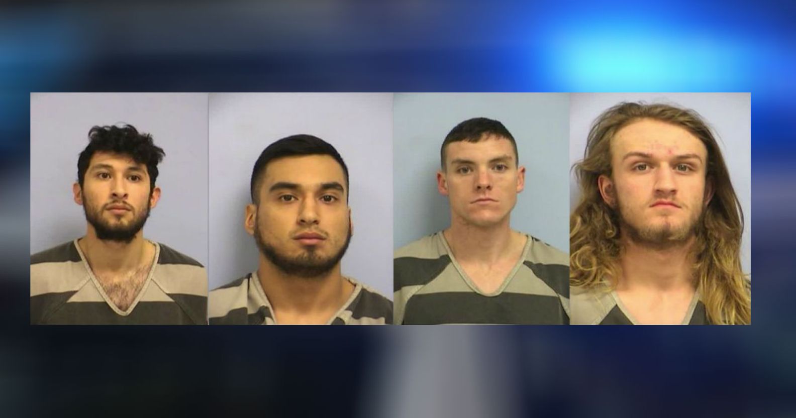 Frank Macias, 22, Miguel Macias, 20, Quinn O'Connor, 19, and Kolby Monell, 21 were arrested over the attack