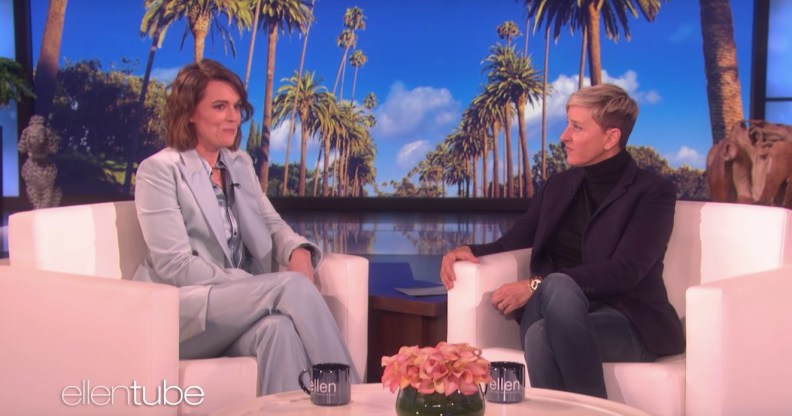 Brandi Carlile performed on the Ellen DeGeneres show on February 14.