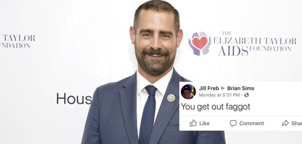 Pennsylvania state representative Brian Sims shared an abusive Facebook message he received