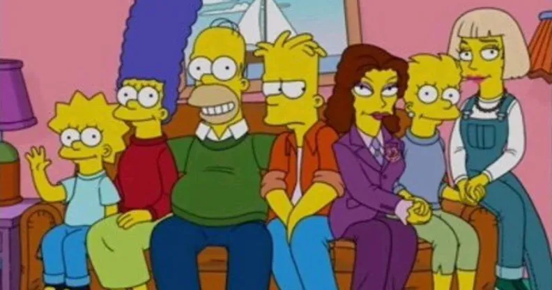 An episode of The Simpsons in 2011 showed Lisa Simpson with two female partners in a future timeline.