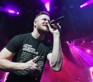 Frontman Dan Reynolds of Imagine Dragons performs during the Origins Experience pop-up concert at The Chelsea at The Cosmopolitan of Las Vegas on November 7, 2018 in Las Vegas, Nevada.