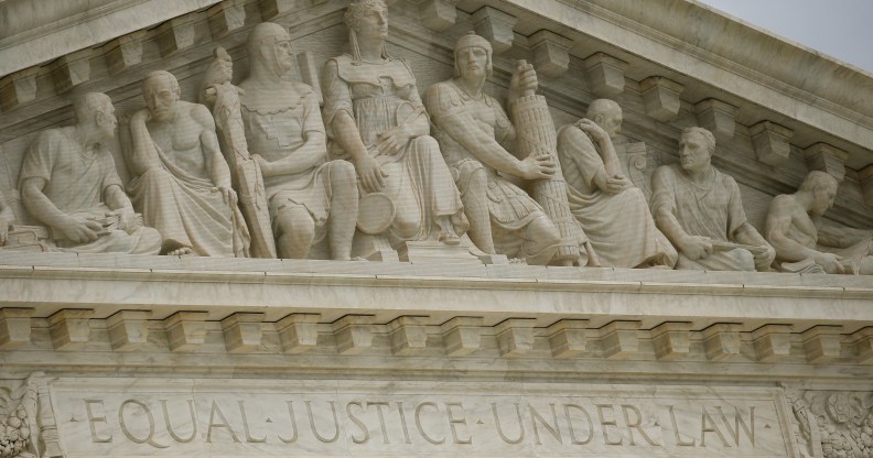 Front of The Supreme Court.