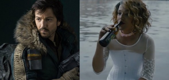 L - Diego Luna in Rogue One: A Star Wars Story R - Diego Luna in Berlin, I Love You