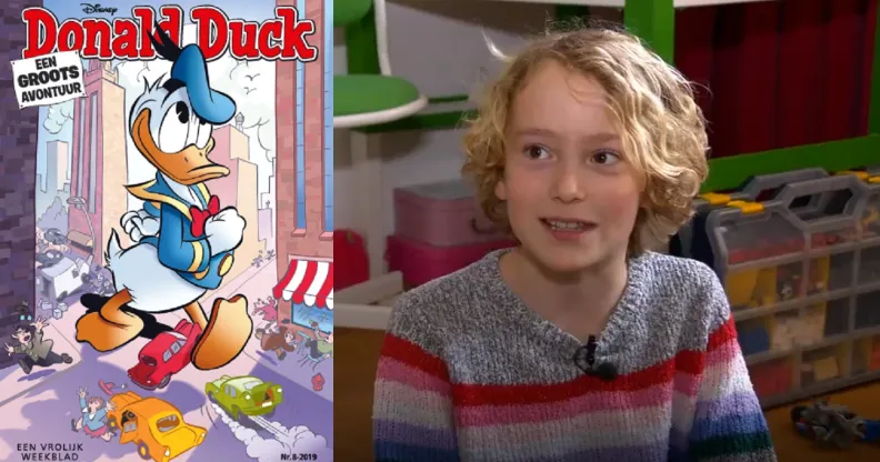 10-year-old Fenna asked for the Donald Duck comic book to add LGBT+ characters