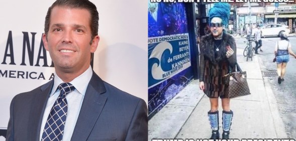 Donald Trump Jr, who posted a transphobic meme on Instagram