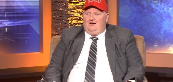 Republican lawmaker Eric Porterfield sported a 'Make America Great Again' hat during his interview with WWVA
