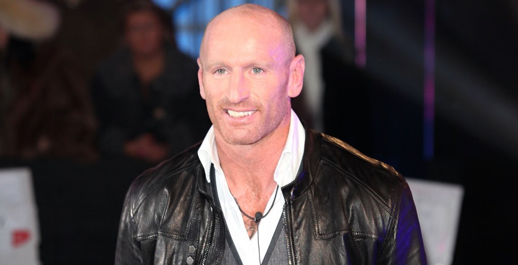 Rugby player Gareth Thomas, who opted for restoratvie justice agyer enters the Celebrity Big Brother House