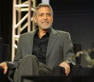 George Clooney of 'Catch 22' speaks onstage during the Hulu Panel during the Winter TCA 2019 on February 11, 2019 in Pasadena, California.