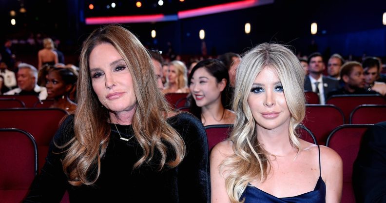 TV personality Caitlyn Jenner (L) and Sophia Hutchins