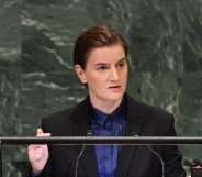 Serbian PM Ana Brnabic whose gay partner Milica Djurdjic has given birth to a baby boy