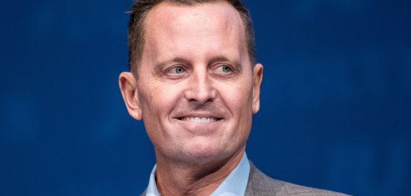 Richard Grenell, US ambassador to Germany, gives a speech as he attends a congress of the Junge Union (JU), the youth wing of Germany's conservative CDU/CSU union, on October 5, 2018 in Kiel, northern Germany.