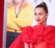 Miley Cyrus attends the premiere of "Isn't It Romantic" in Los Angeles