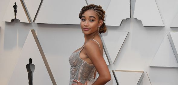 US actress Amandla Stenberg arrives for the 91st Annual Academy Awards at the Dolby Theatre in Hollywood, California on February 24, 2019.