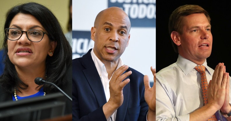 US Congresspeople Rashida Tlaib, Cory Booker and Eric Swallwell were targeted