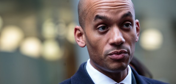 Independent MP Chuka Umunna who authored a progressive manifesto that makes no mention of LGBT rights.
