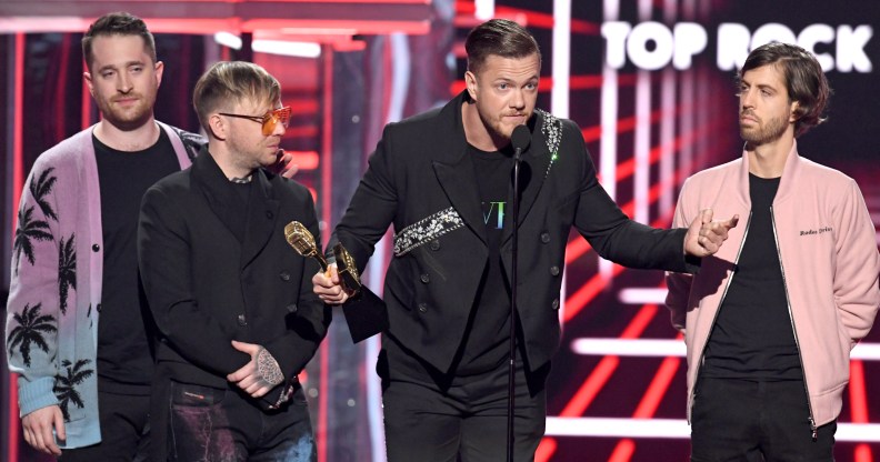 Imagine Dragons used their acceptance speech at the Billboards Music Awards to call for a ban on conversion therapy.