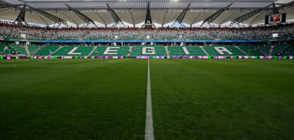 inside the Polish Army Stadium before the Ekstraklasa match between Legia Warsaw and WKS Slask Wroclawon at the Polish Army Stadium on August 21, 2011 in Warsaw, Poland.