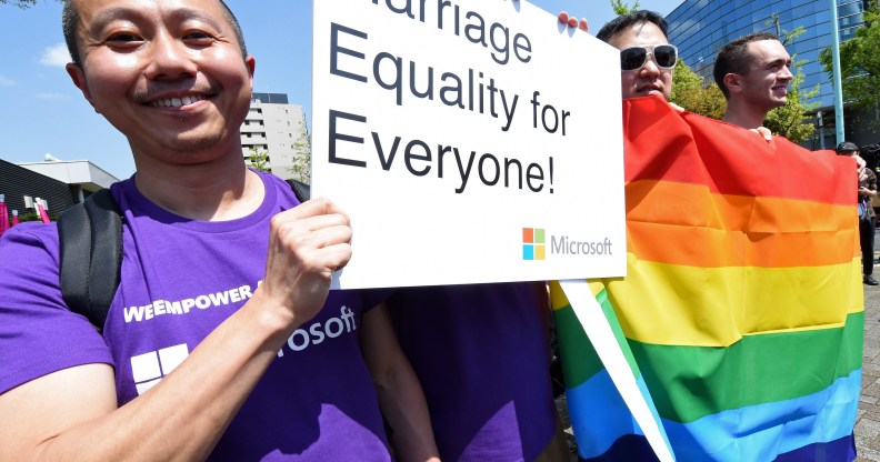 Pride participants in Tokyo, Japan, call for same-sex marriage
