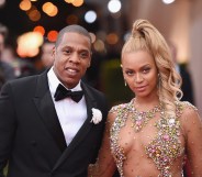 Beyonce and Jay-Z attend the "China: Through The Looking Glass" Costume Institute Benefit Gala at the Metropolitan Museum of Art on May 4, 2015.