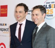 Actor Jim Parsons and husband Todd.