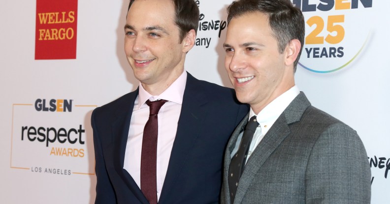 Actor Jim Parsons and husband Todd.