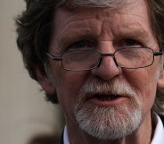 Baker Jack Phillips speaks to members of the media in front of the U.S. Supreme Court December 5, 2017 in Washington, DC.