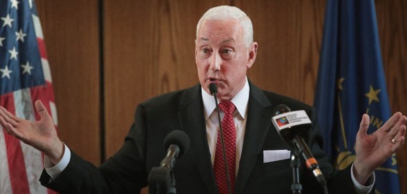 Greg Pence is the older brother of Vice President Mike Pence and has denied he or Karen Pence are anti-LGBT.
