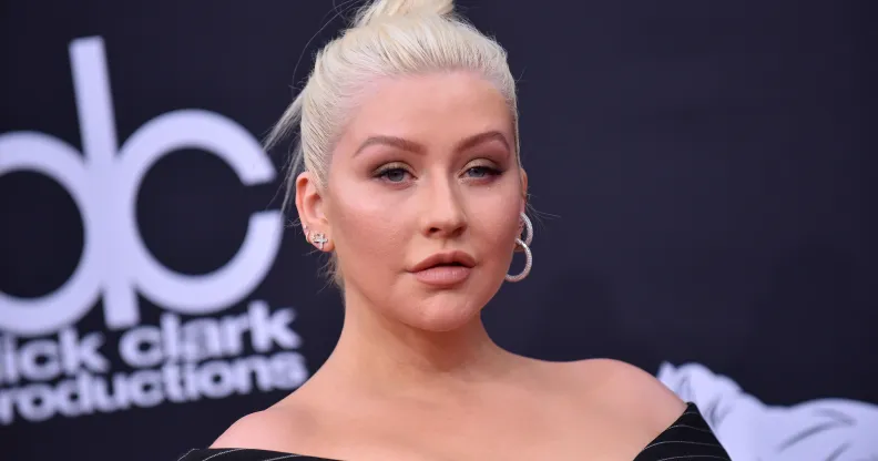 Singer/songwriter Christina Aguilera attends the 2018 Billboard Music Awards 2018