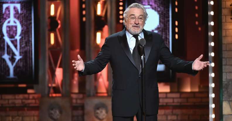 Robert De Niro speaks onstage during the 72nd Annual Tony Awards