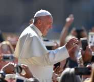 Pope Francis, representing an open letter to bishops criticising the church for spreading the "plague of the homosexual agenda"