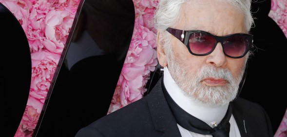Photo of Karl Lagerfeld who has died aged 85