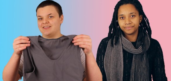 Trans guy Ray and Nneka, who is non-binary, share their experiences of wearing a binder (PinkNews)
