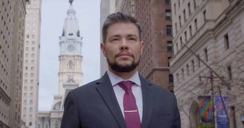 Henry Sias is asking Philadelphians to vote for his to become the first trans male judge in the US.