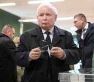 Jaroslaw Kaczynski, who calls LGBT+ rights a threat to Poland