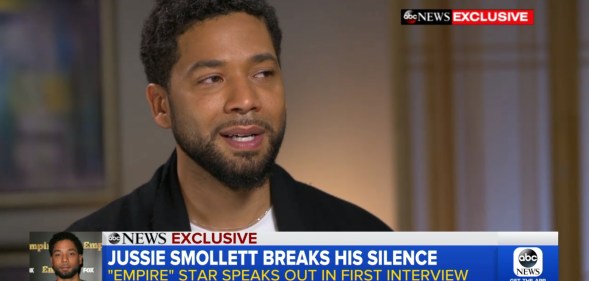 Jussie Smollett speaks to Good Morning America in the wake of the alleged attack