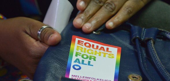 LGBT activists attend a court hearing in the Milimani High Court in Nairobi on February 20, 2019